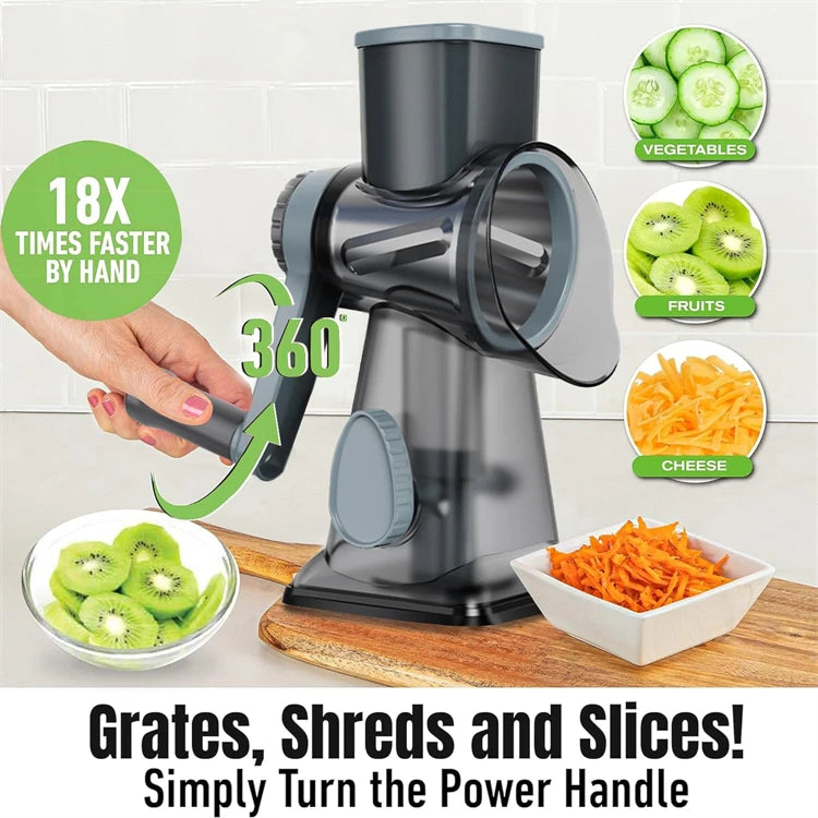 The 3-in-1 Rotary Kitchen Grater