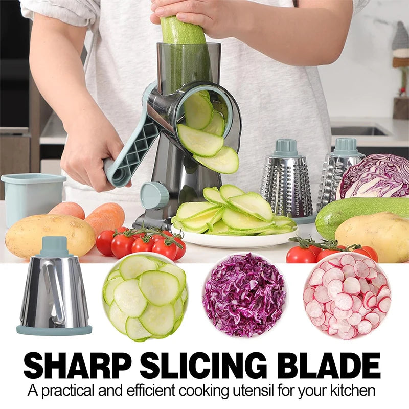 The 3-in-1 Rotary Kitchen Grater